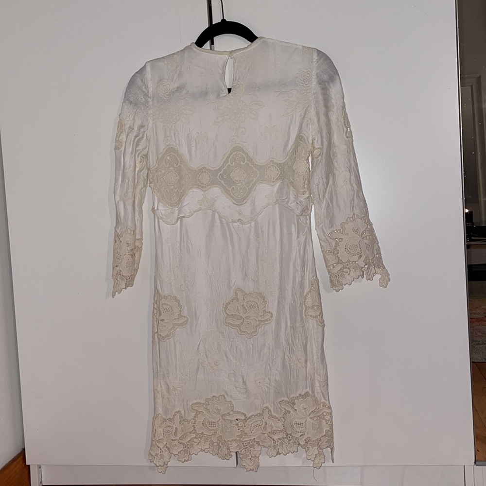 ❤️ Ulla Johnson embroidered silk dress ivory - Picture 6 of 8